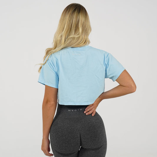 Women Baby Blue Everyday Tee - NVGTN