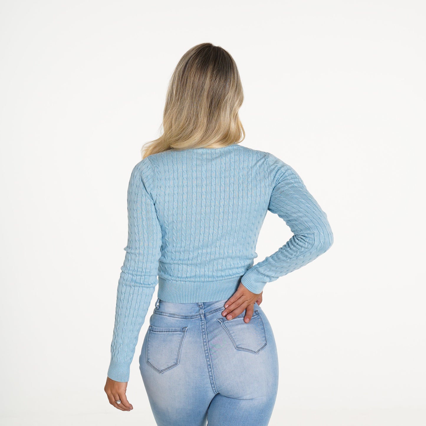 Women Baby Blue Thinking Of You Long Sleeve - NVGTN