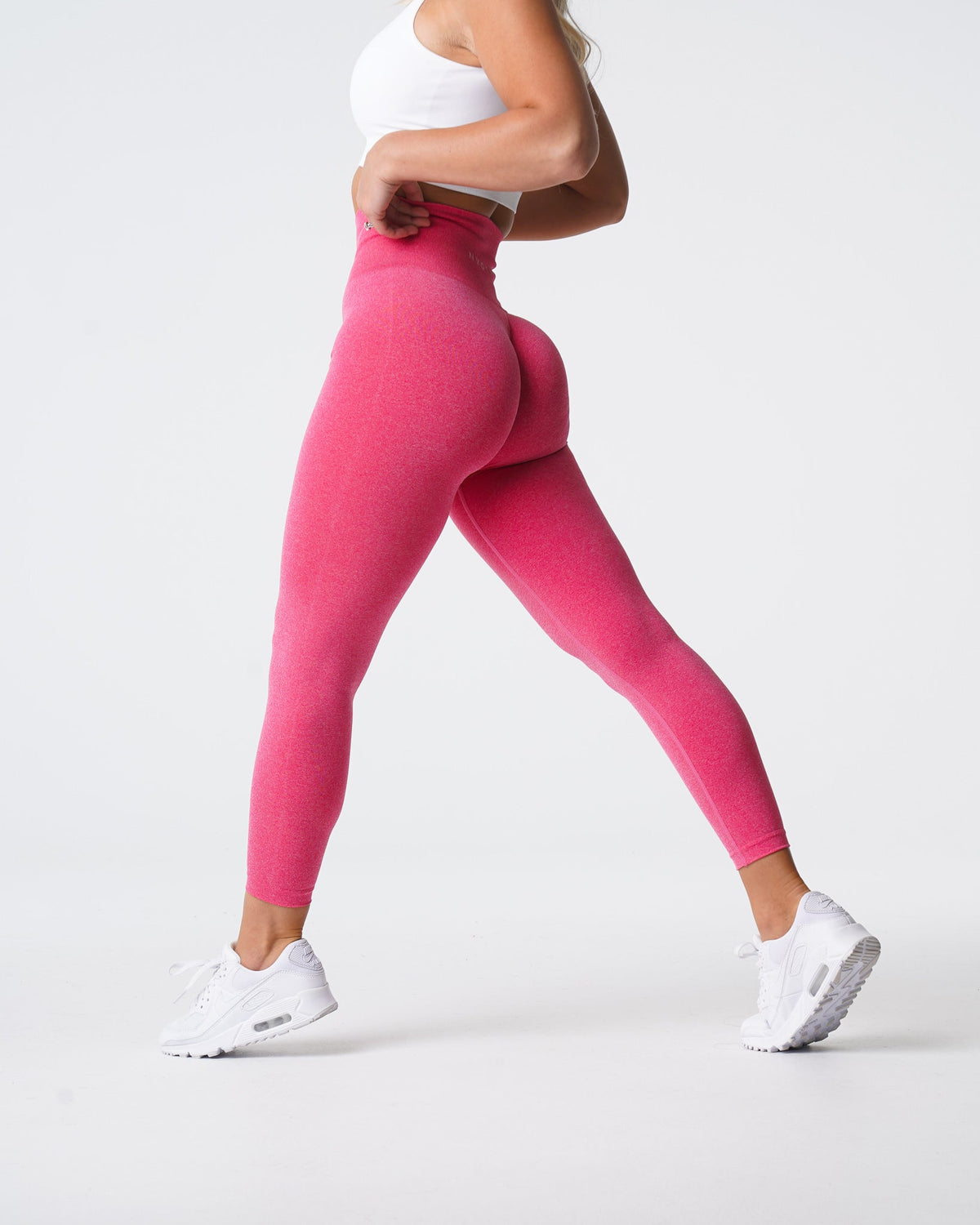 Women Hot Pink NV Seamless Leggings - NVGTN