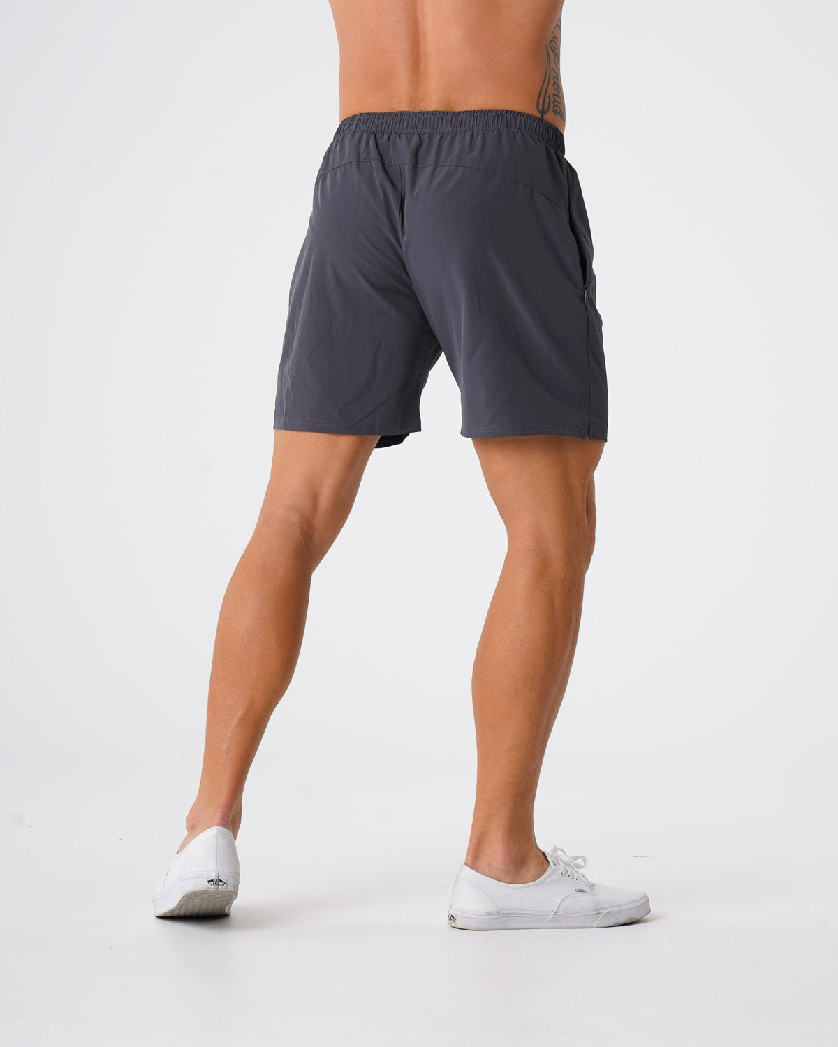 Men Charcoal Flex Shorts - NVGTN