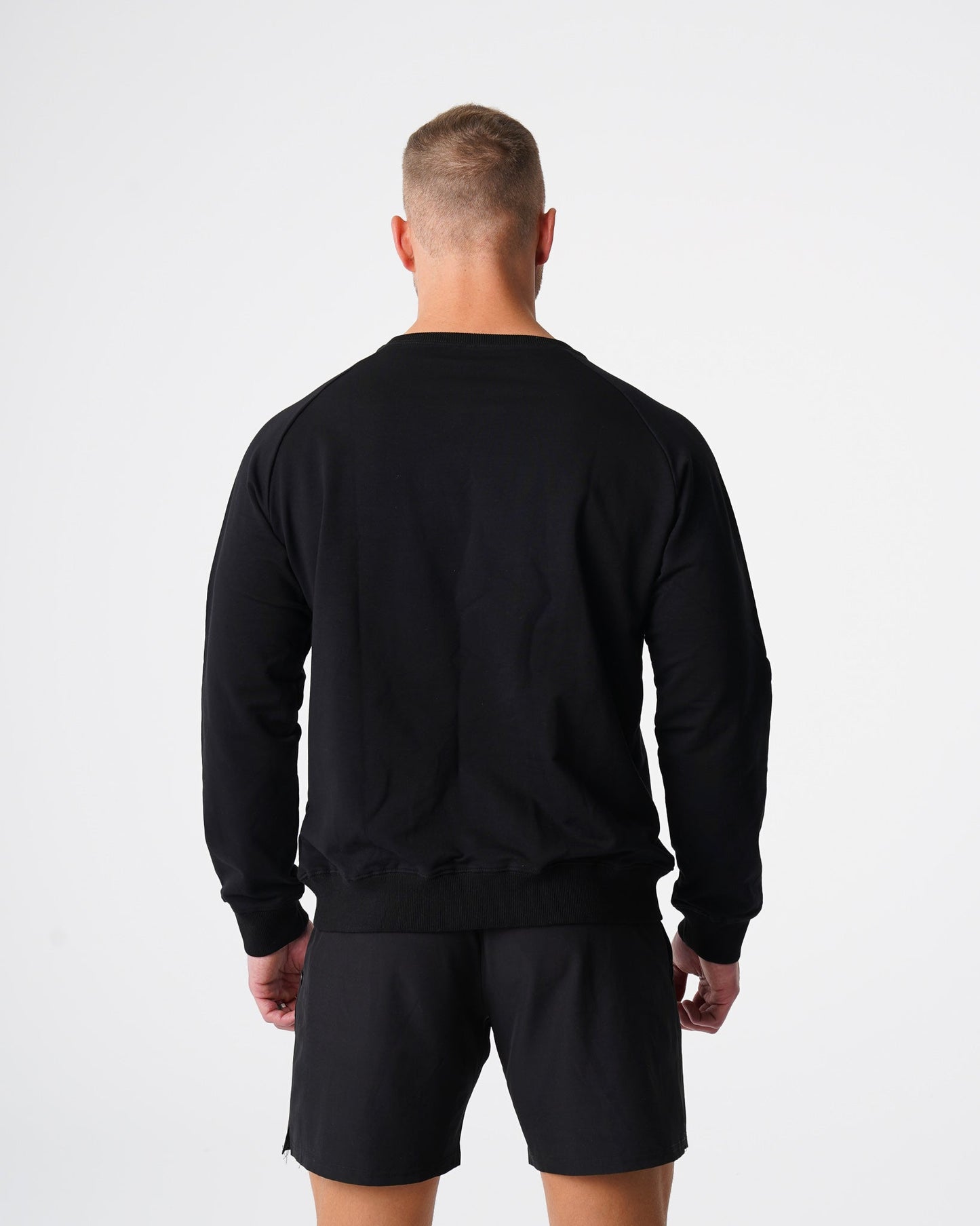 Men Black Crew Neck Sweatshirt - NVGTN