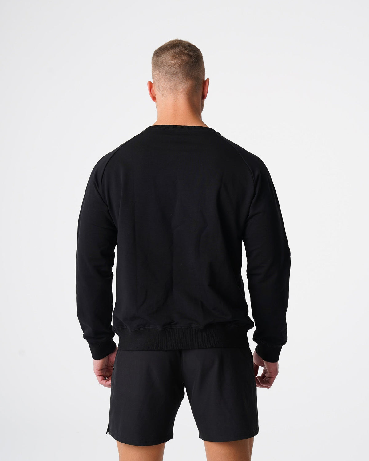 Men Black Crew Neck Sweatshirt - NVGTN