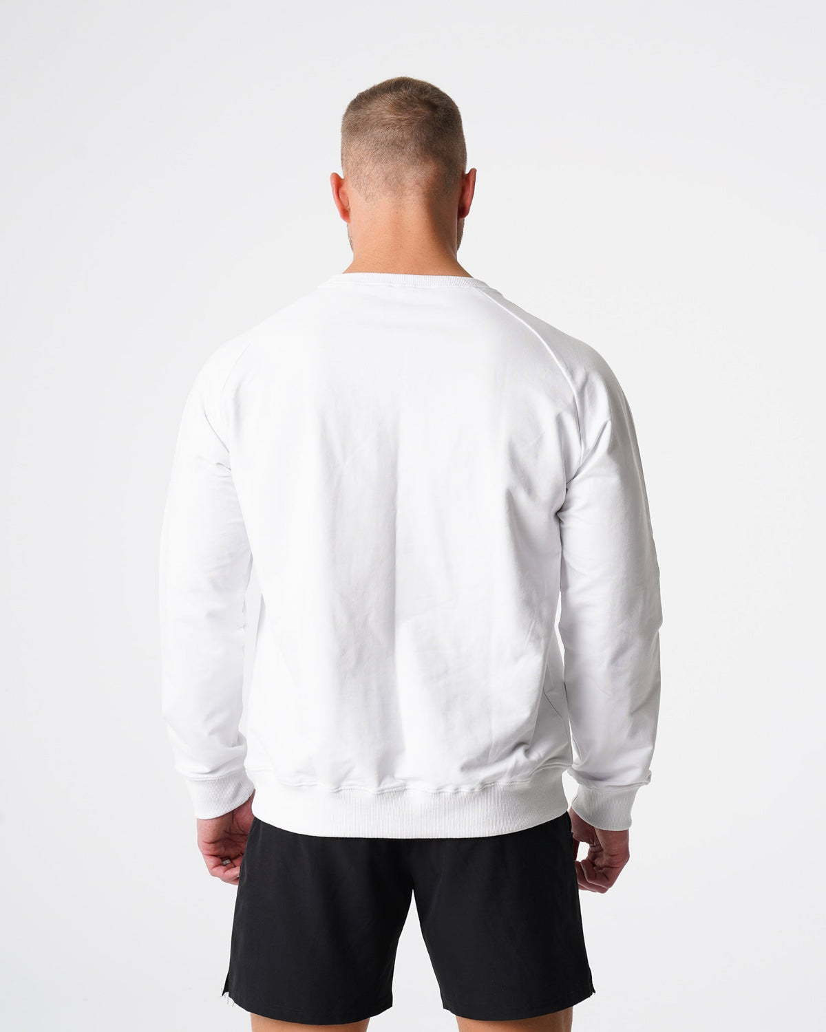 Men White Crew Neck Sweatshirt - NVGTN