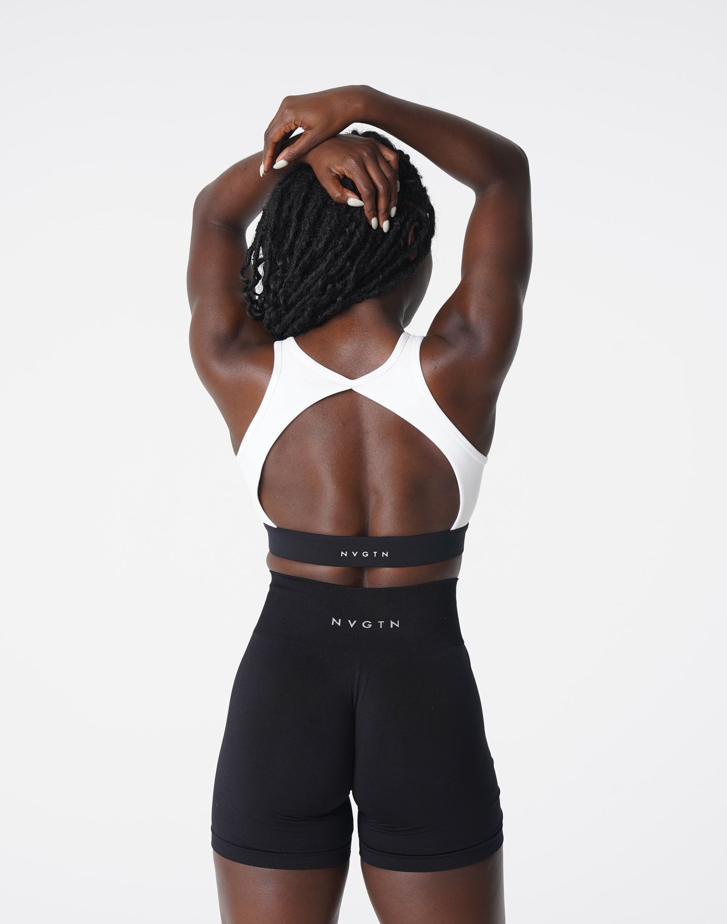 Women White Agility Bra - NVGTN