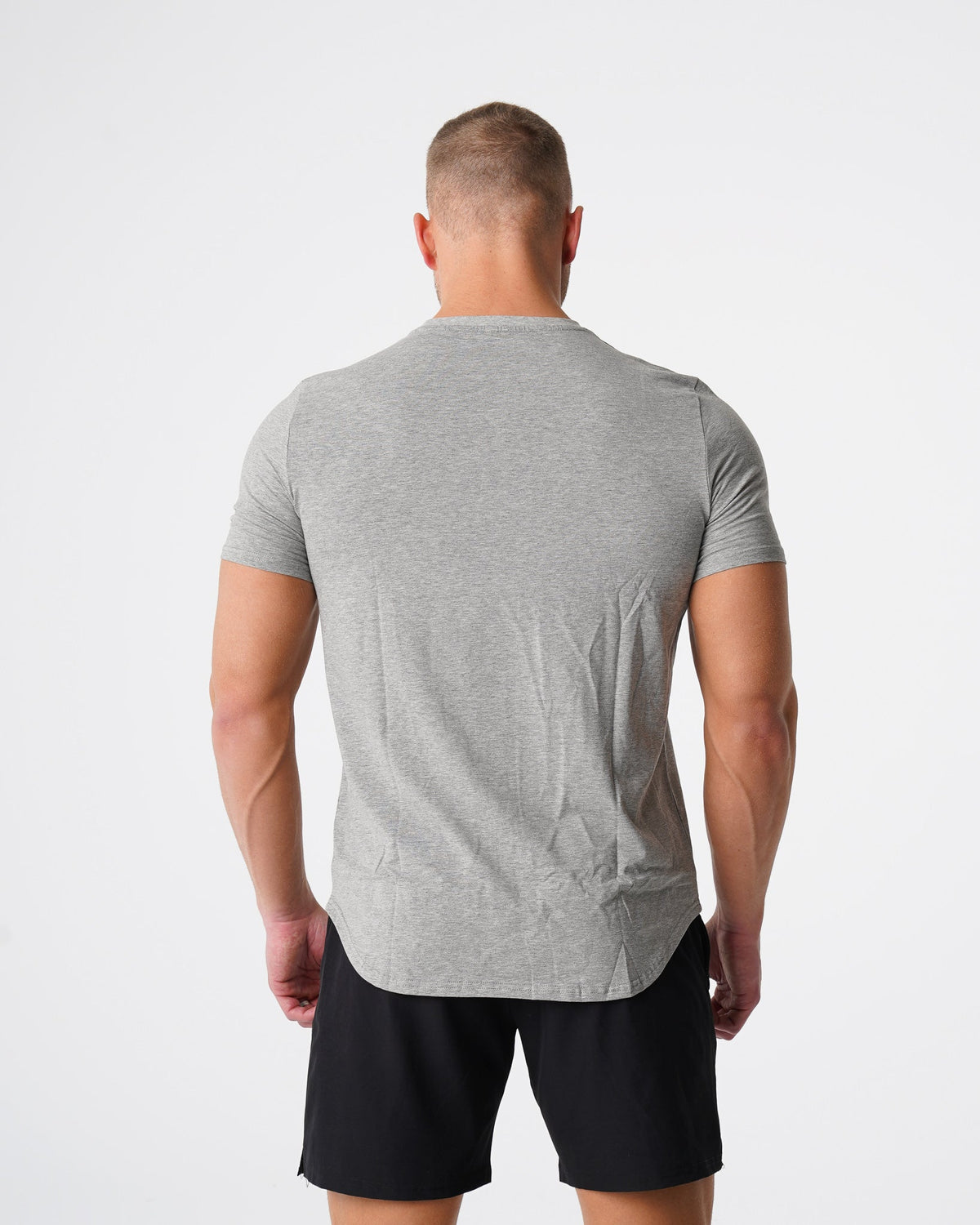 Men Grey Pulse Fitted Tee - NVGTN