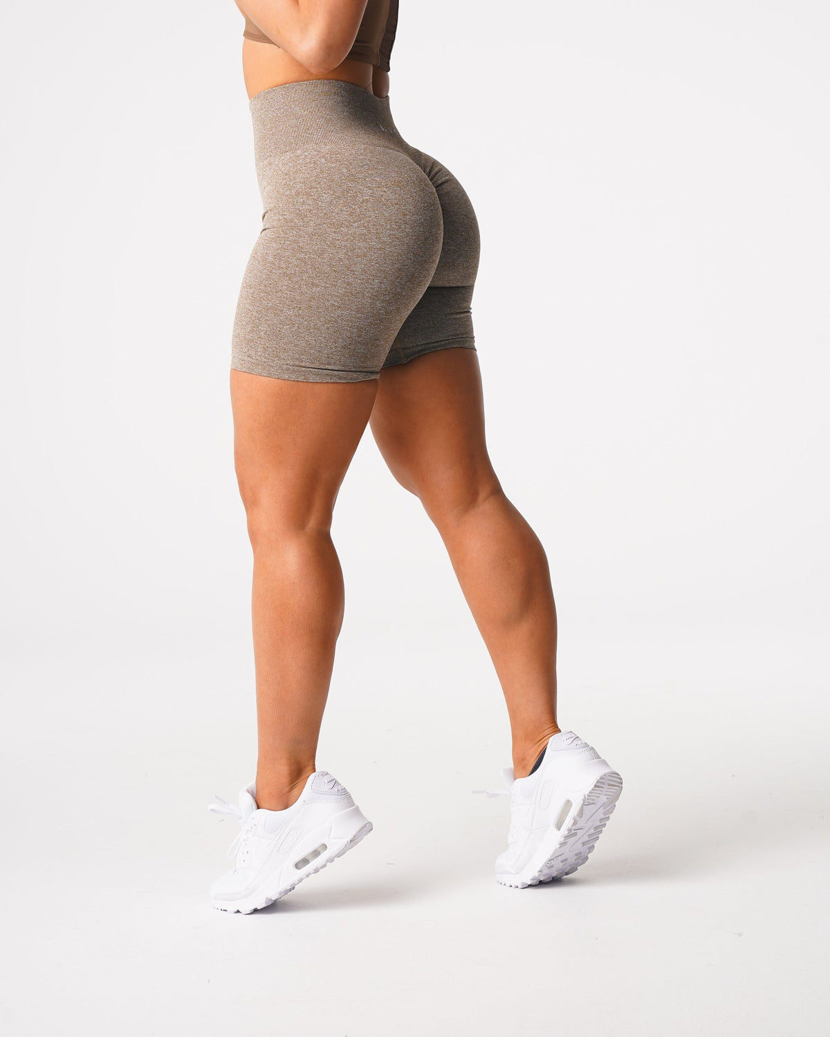 Women Mocha Scrunch Seamless Shorts - NVGTN