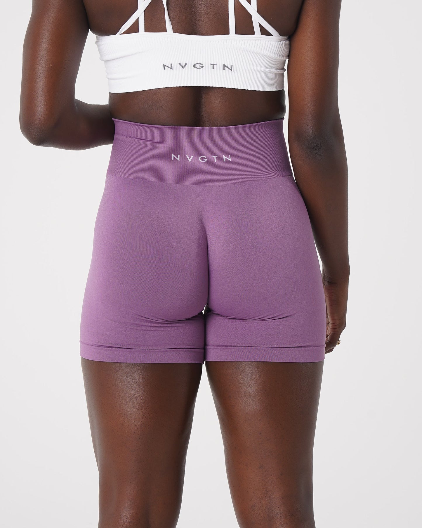 Women Orchid Solid Seamless Shorts - NVGTN