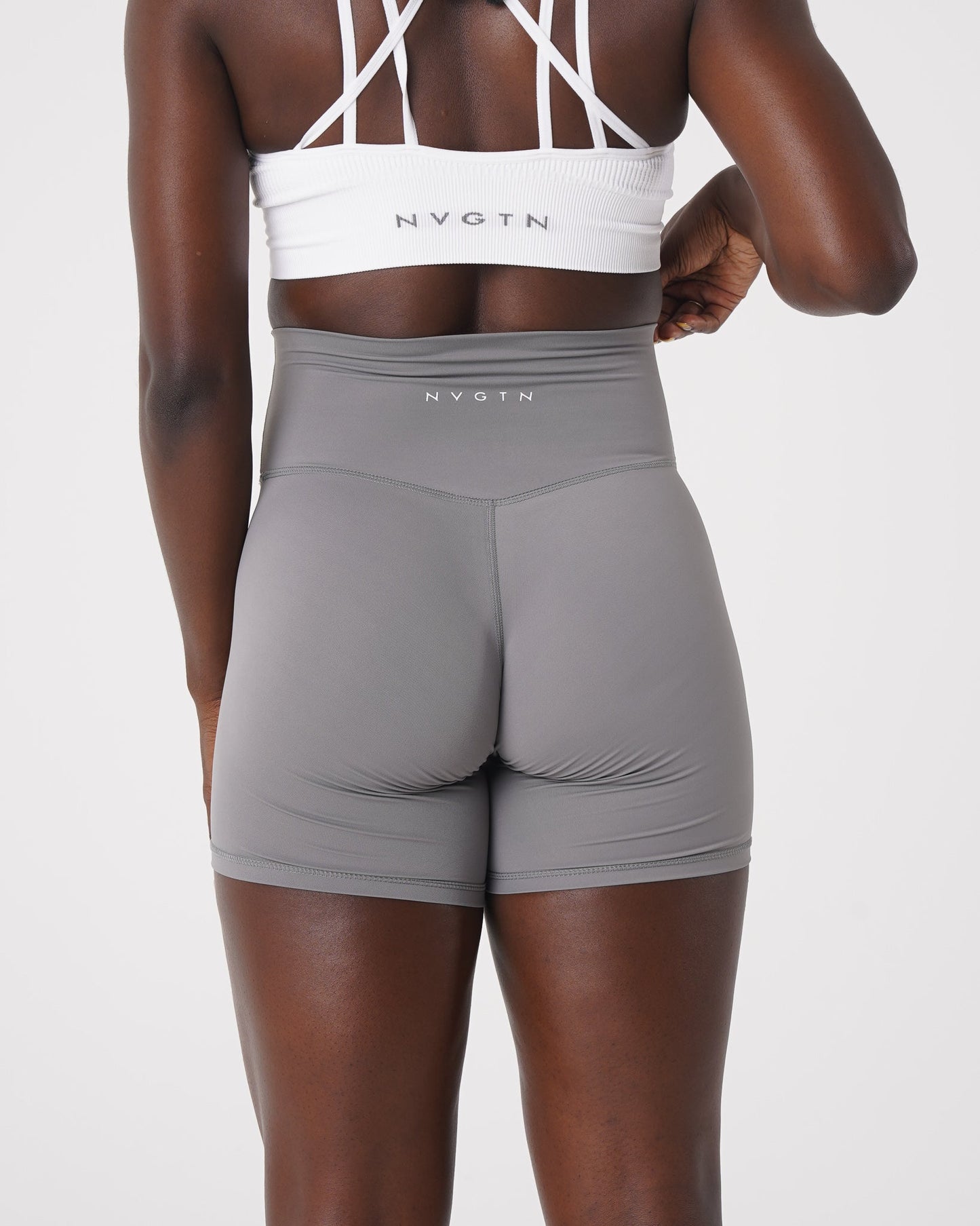 Women Grey Signature 2.0 Shorts - NVGTN