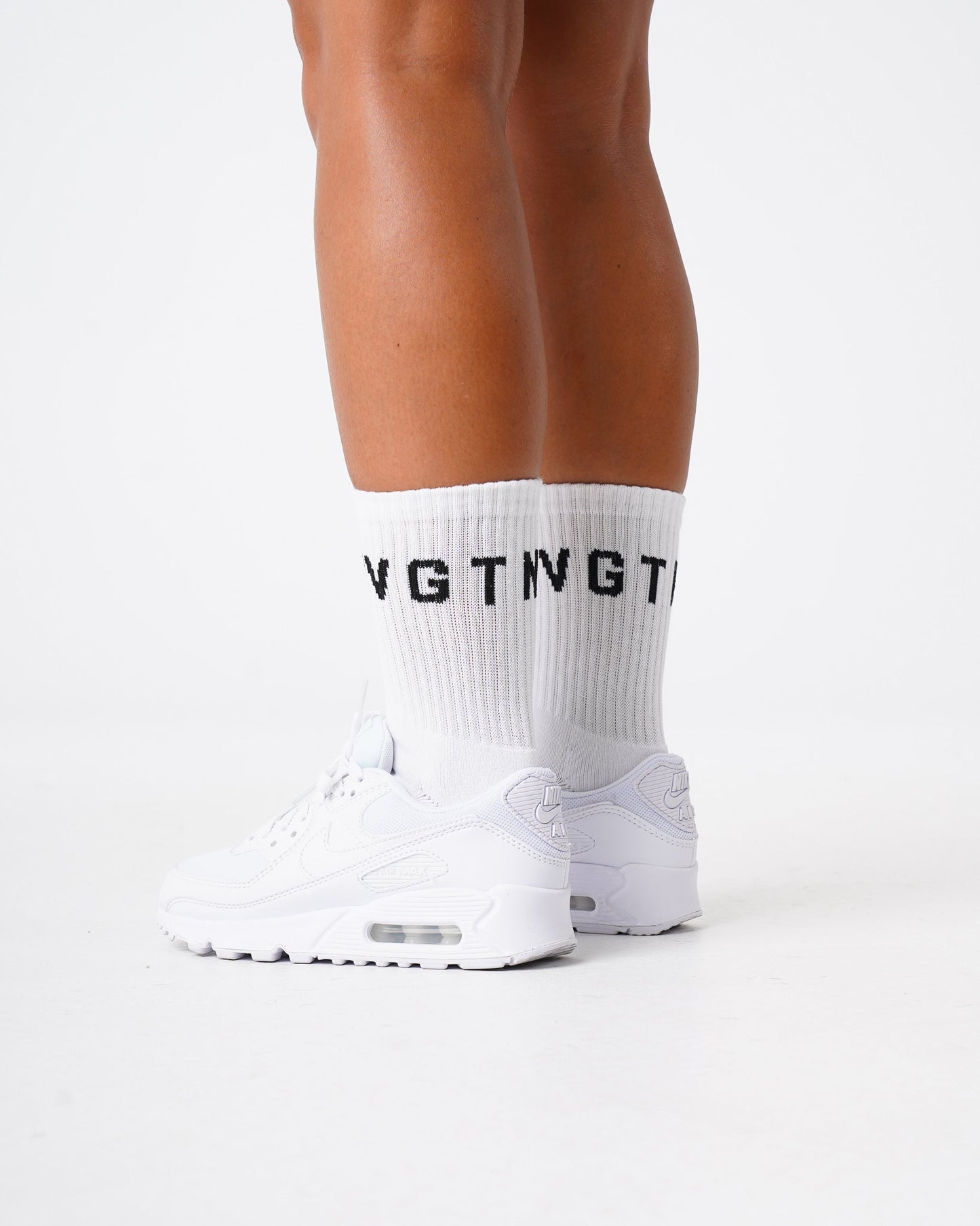 Women|Men White NVGTN Crew Socks - NVGTN