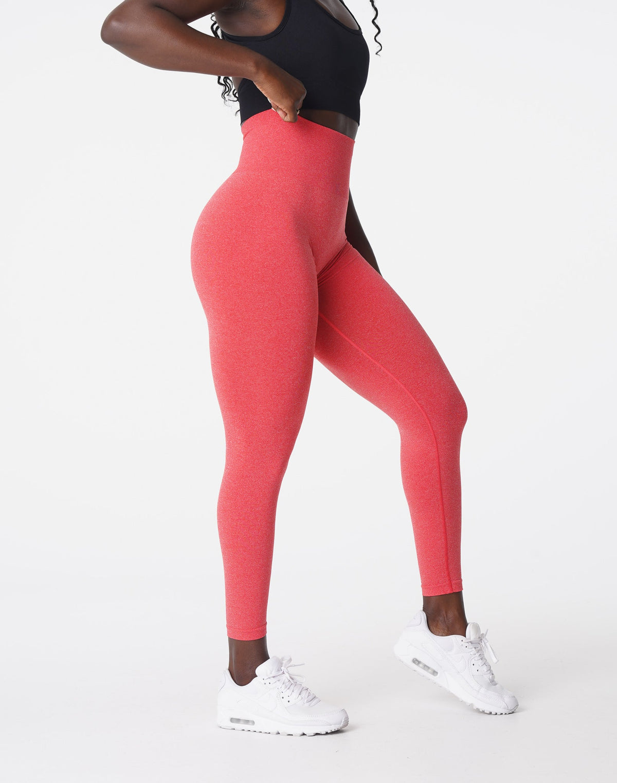 Women Candy Apple NV Seamless Leggings - NVGTN