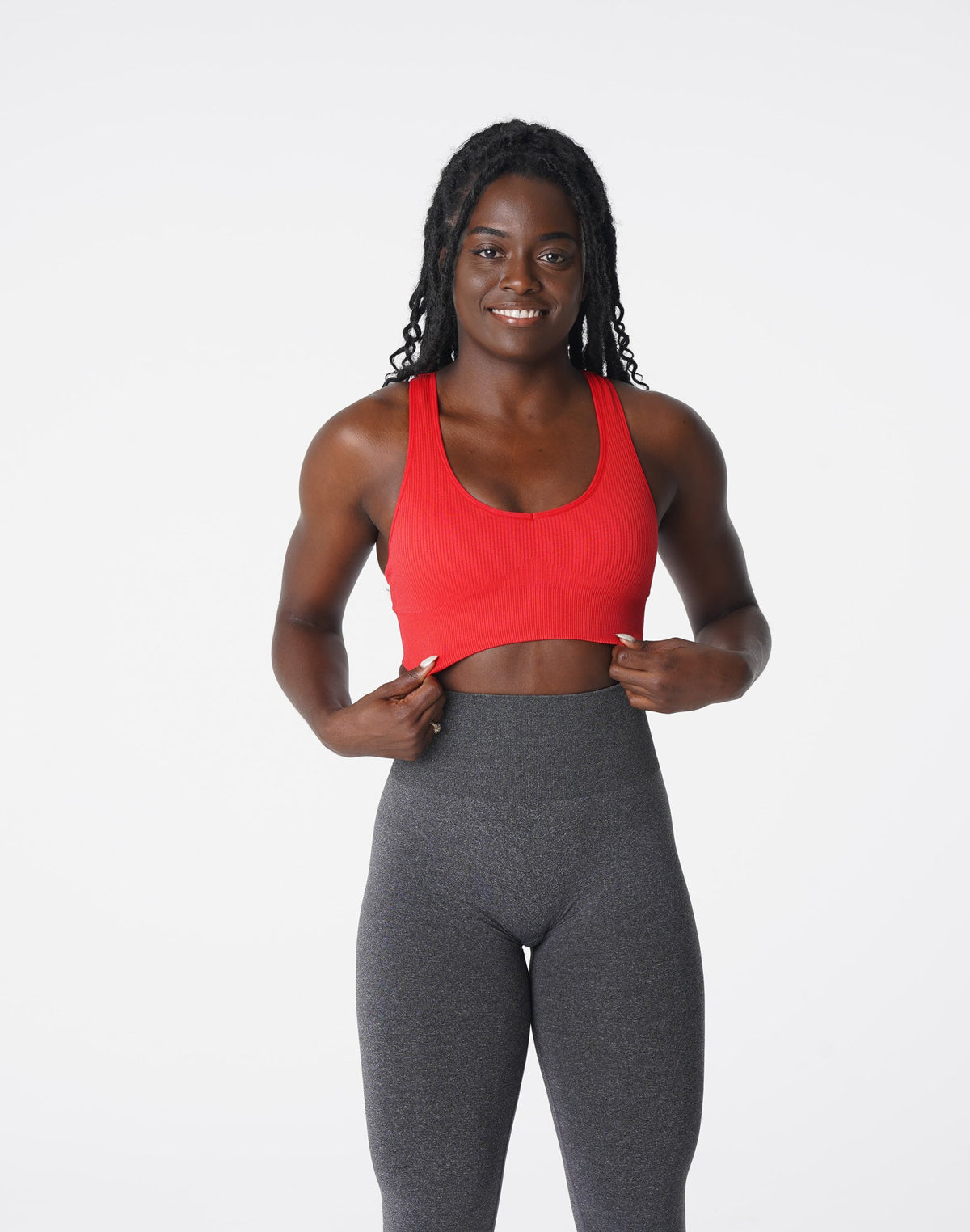 Women Scarlet Galaxy Ribbed Seamless Bra - NVGTN