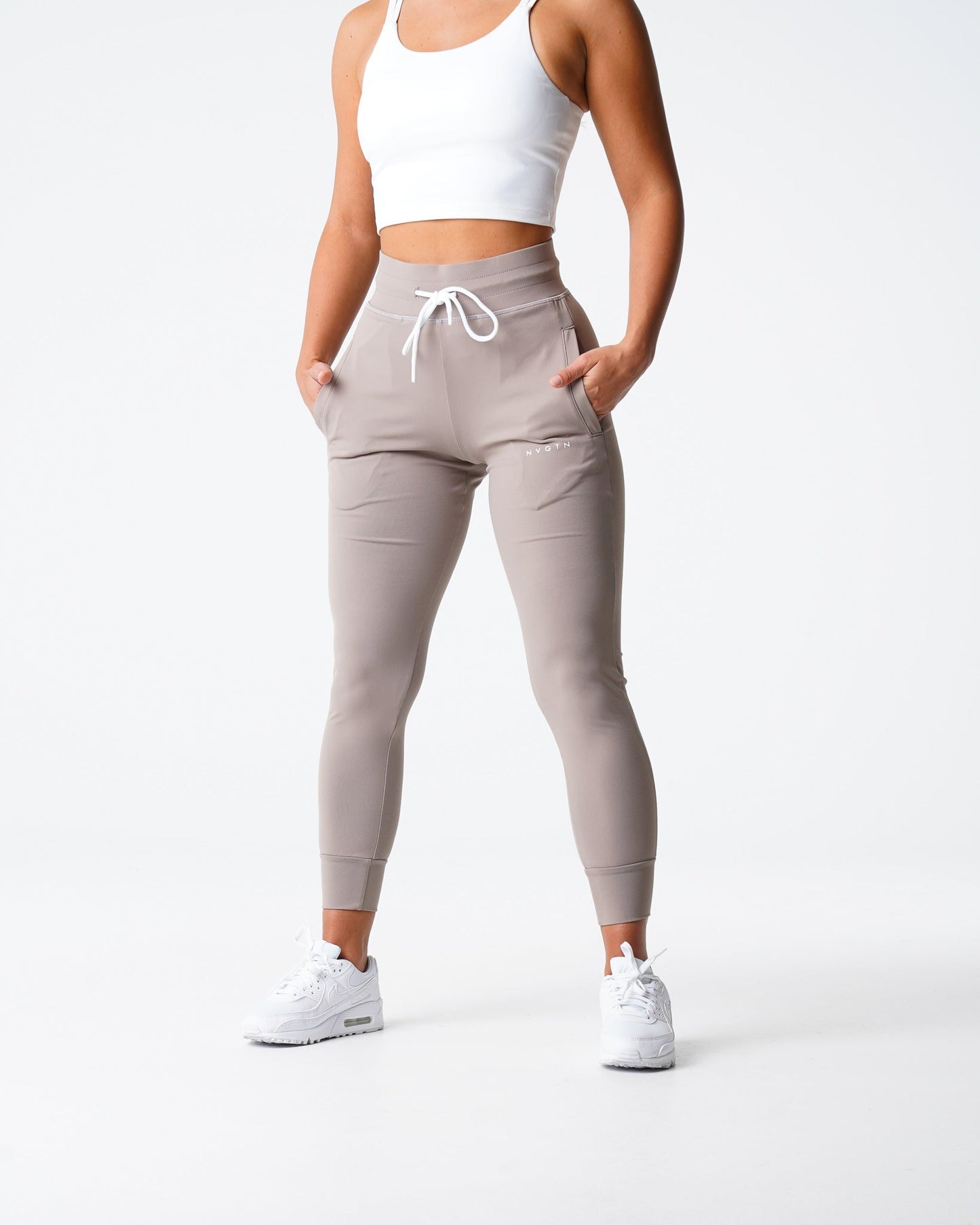 Women Taupe Joggers - NVGTN