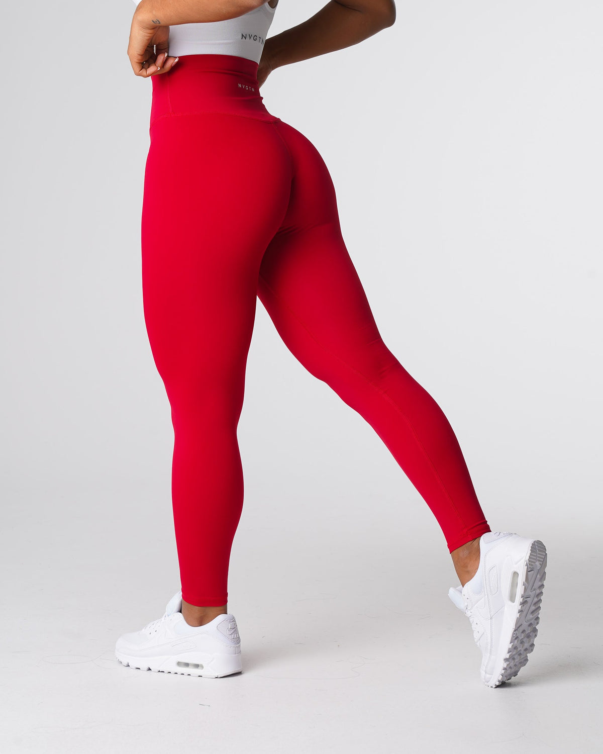 Women Red Wine Signature 2.0 Leggings - NVGTN