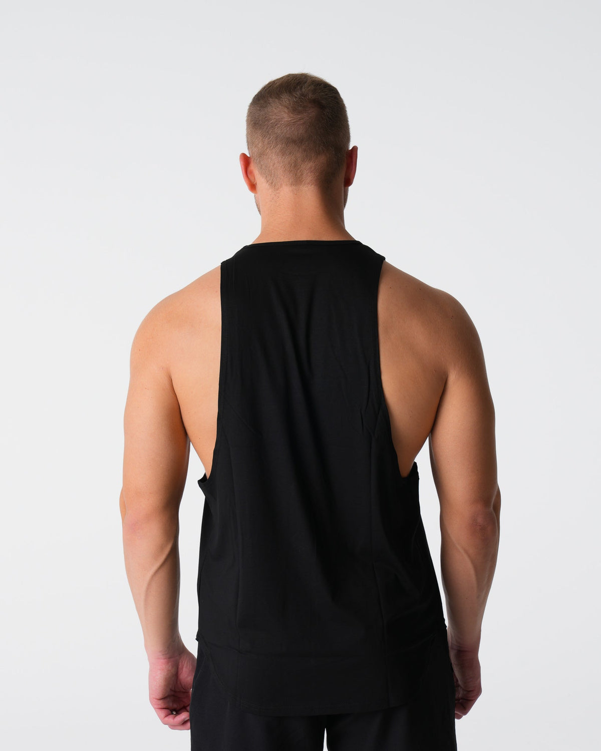 Men Black Tech Edge Tank - NVGTN