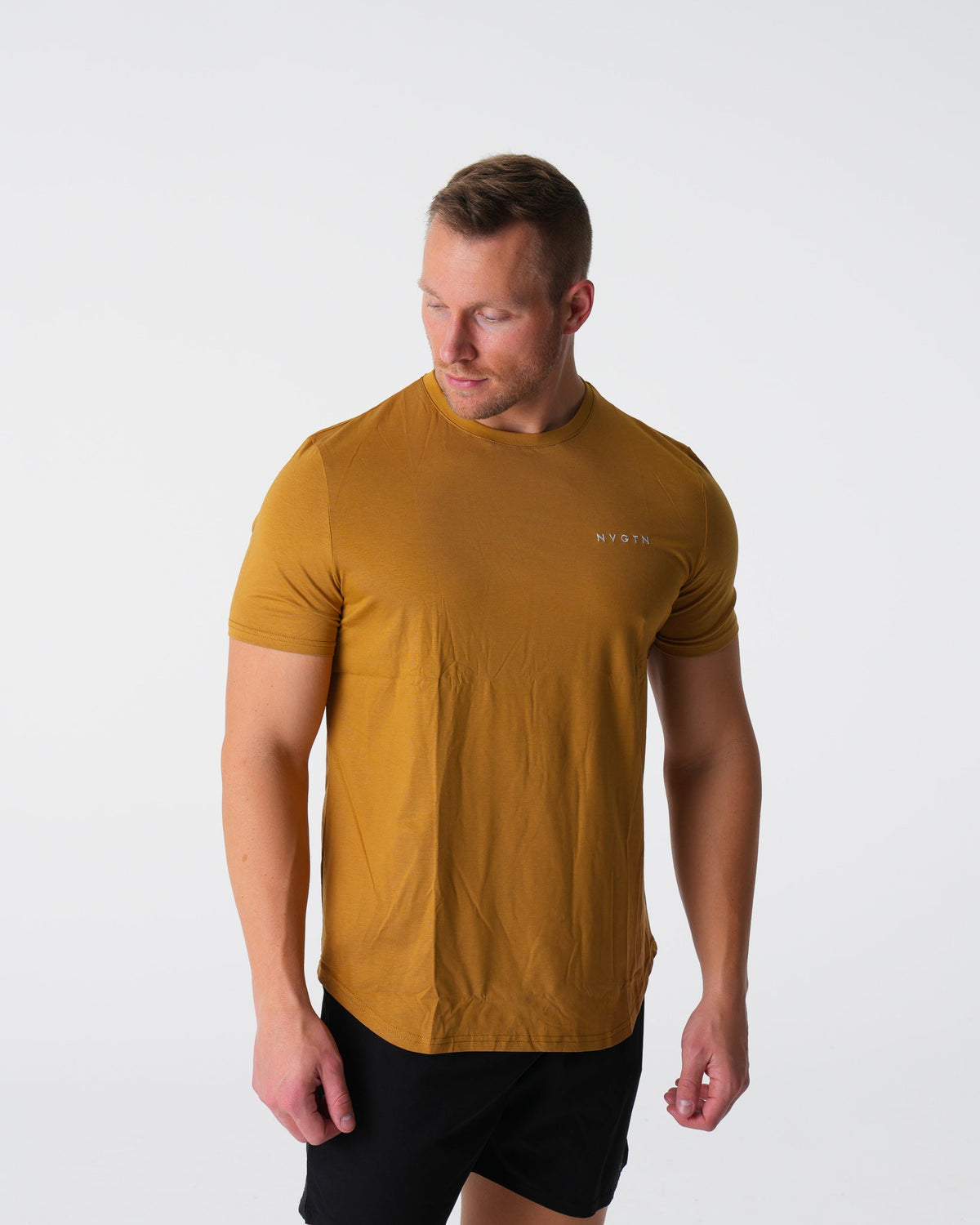 Men Bronze Pulse Fitted Tee - NVGTN