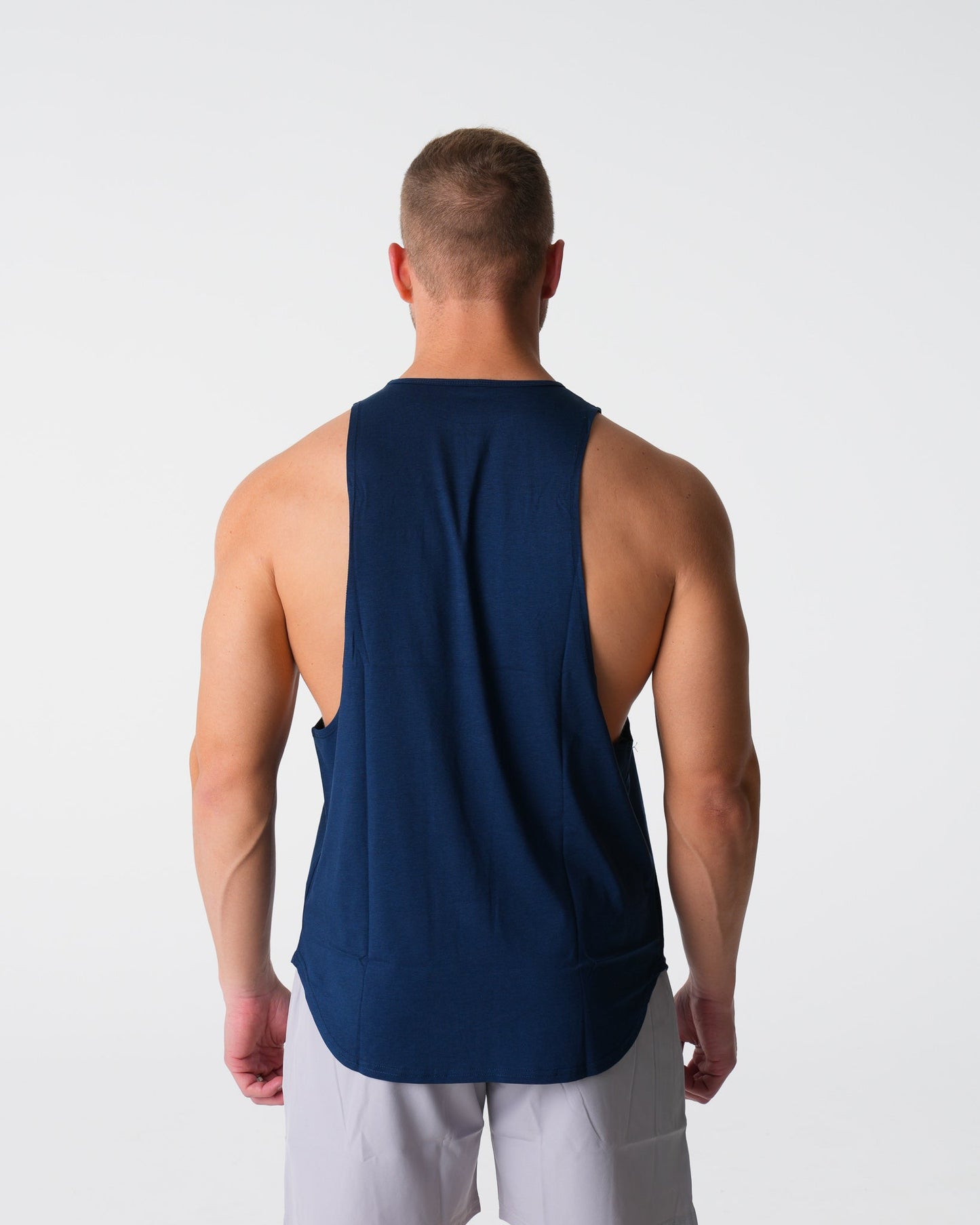 Men Navy Pulse Edge Tank - NVGTN
