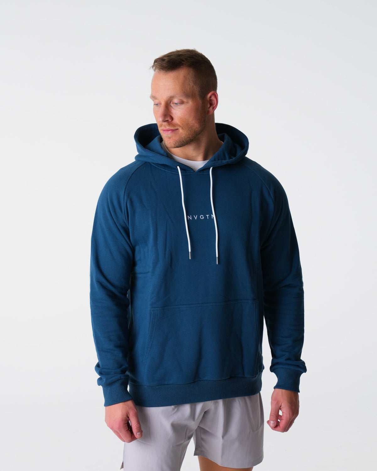 Men Navy Lounge Hoodie - NVGTN