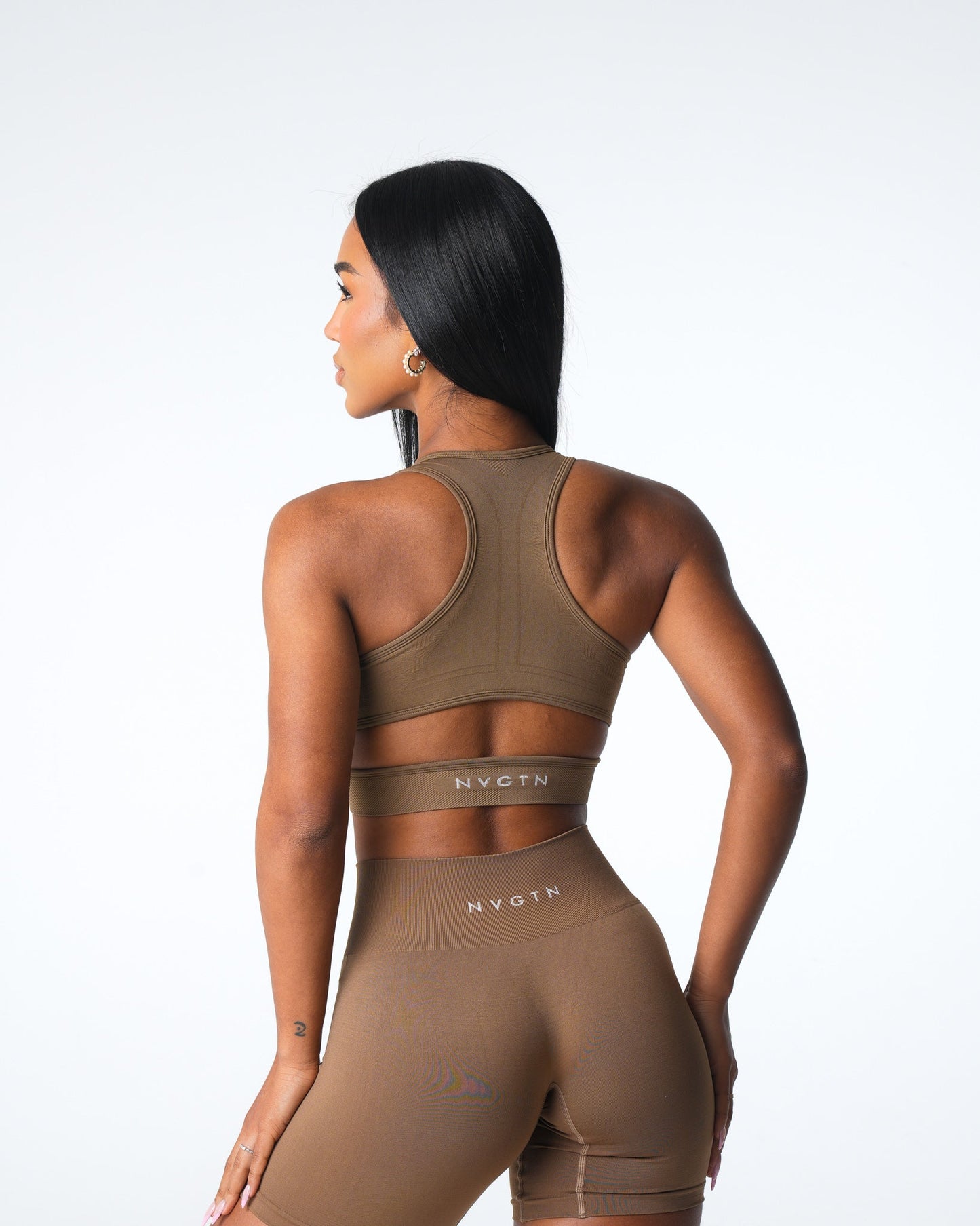 Women Toasted Almond Rise Seamless Bra - NVGTN