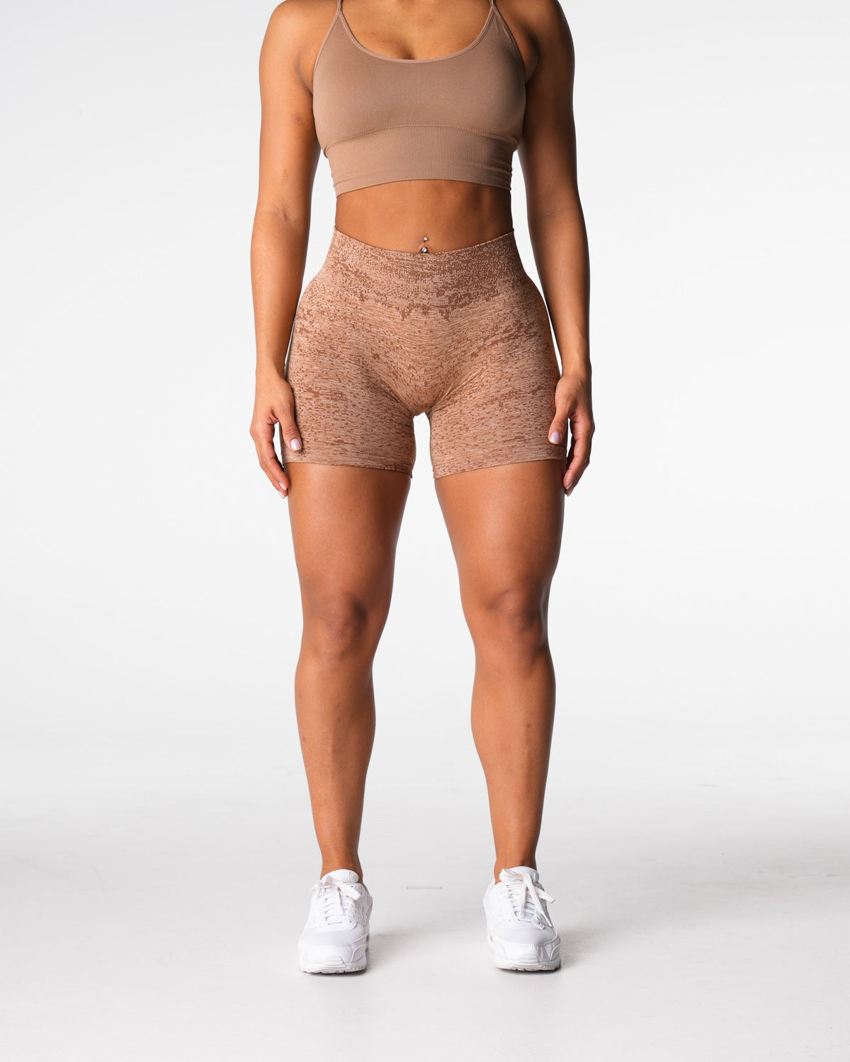 Women Sand Digital Seamless Shorts - NVGTN