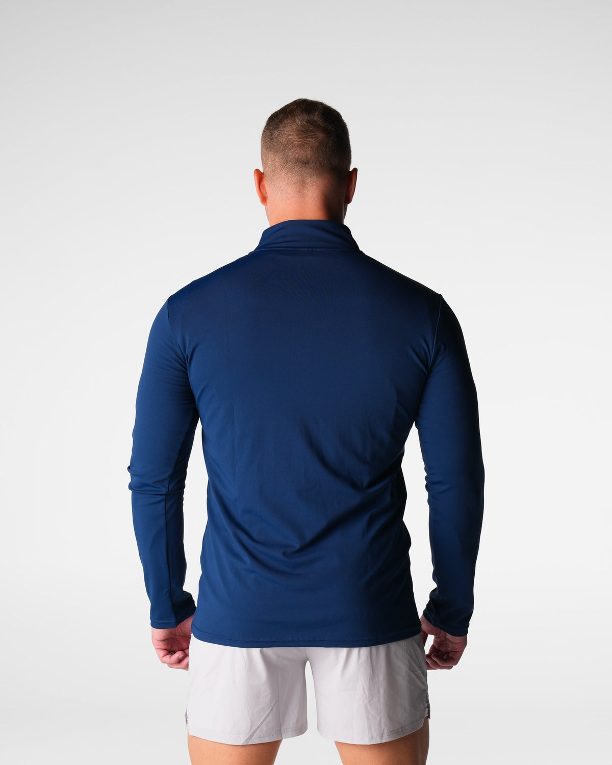 Men Navy Skyline Quarter Zip - NVGTN