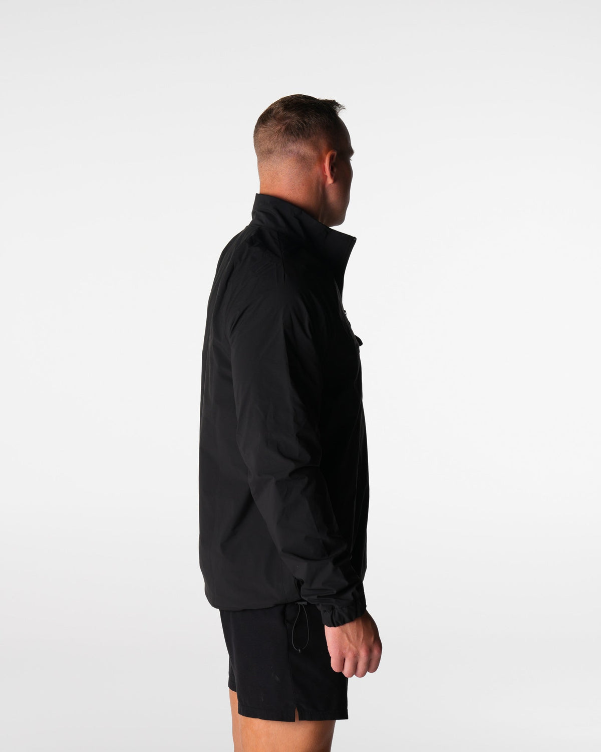 Men Black Motion Windbreaker - NVGTN