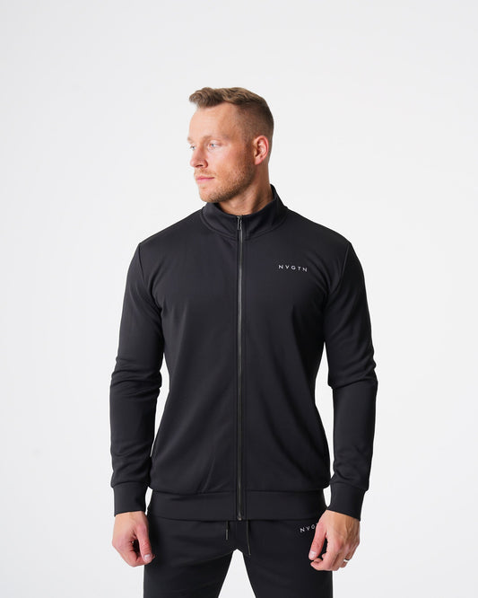 Men Black Track Jacket - NVGTN