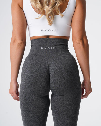 Women Black Speckled NV Seamless Leggings - NVGTN
