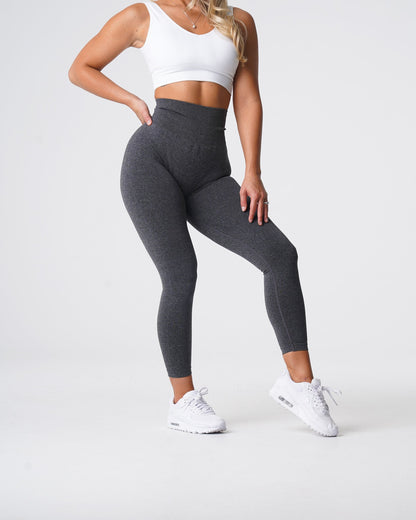 Women Black Speckled NV Seamless Leggings - NVGTN