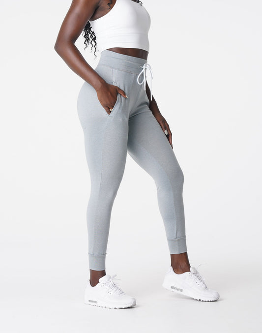 Women Silver Mist Joggers - NVGTN