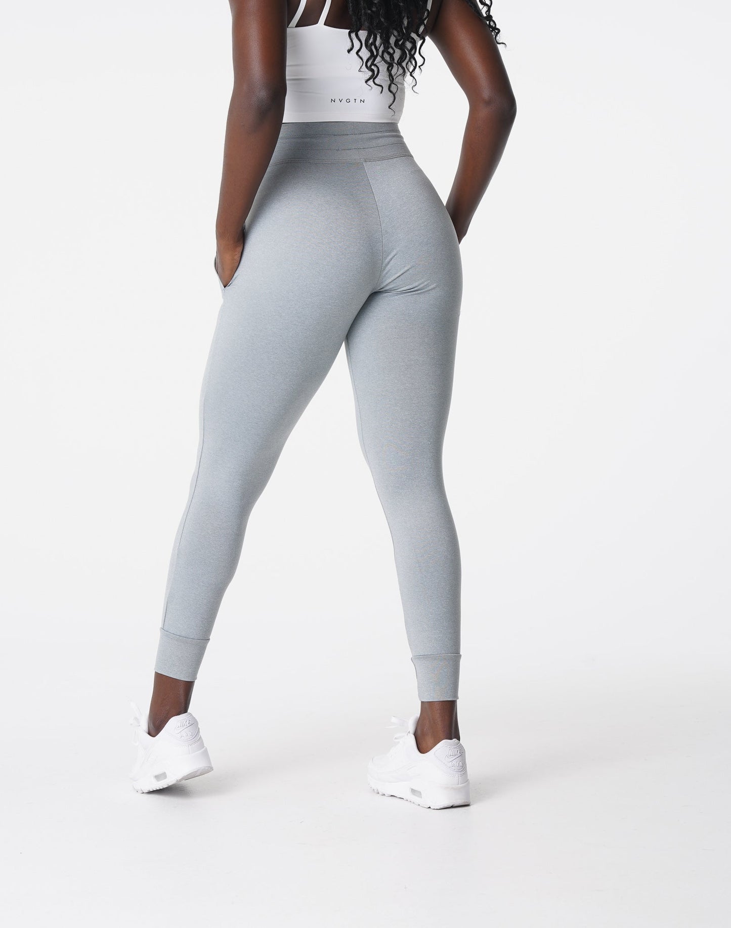 Women Silver Mist Joggers - NVGTN