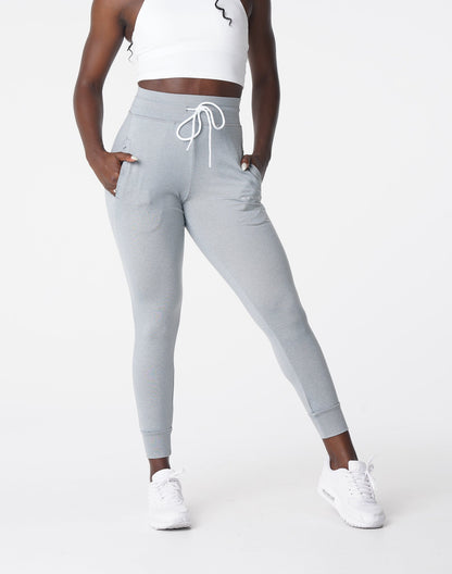 Women Silver Mist Joggers - NVGTN
