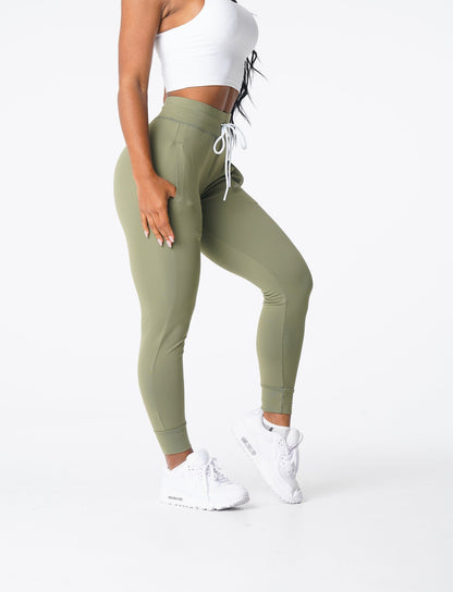 Women Olive Joggers - NVGTN