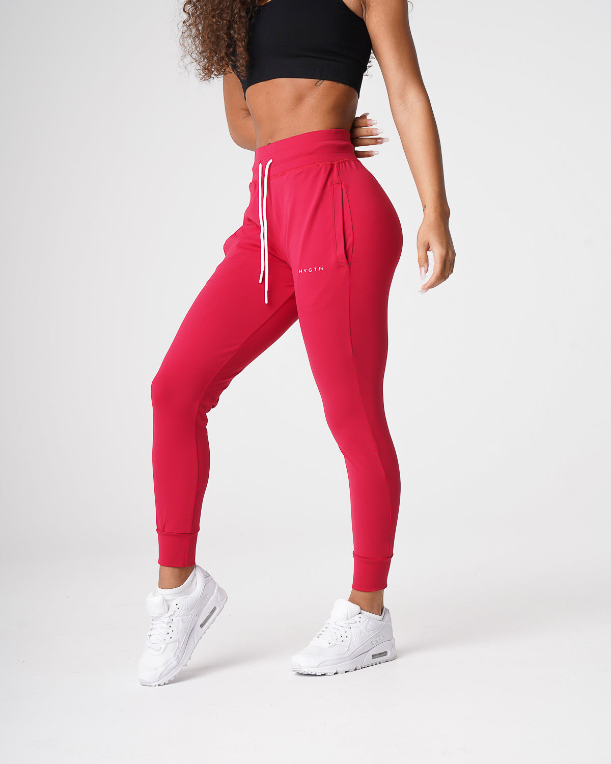 Women Ruby Red Joggers - NVGTN