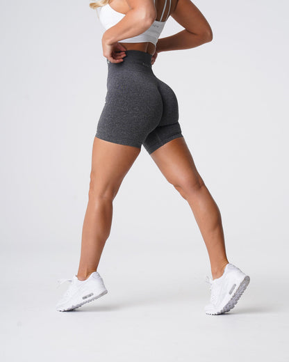 Women Black Speckled Pro Seamless Shorts - NVGTN