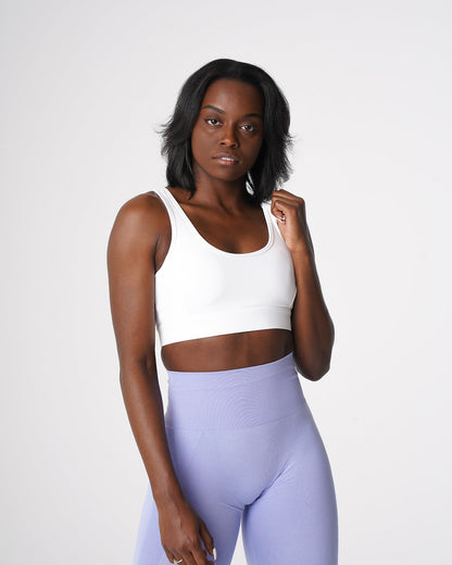 Women White Allure Bra - NVGTN