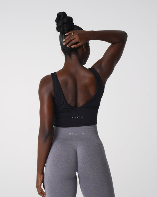 Women Black Essence Bra - NVGTN