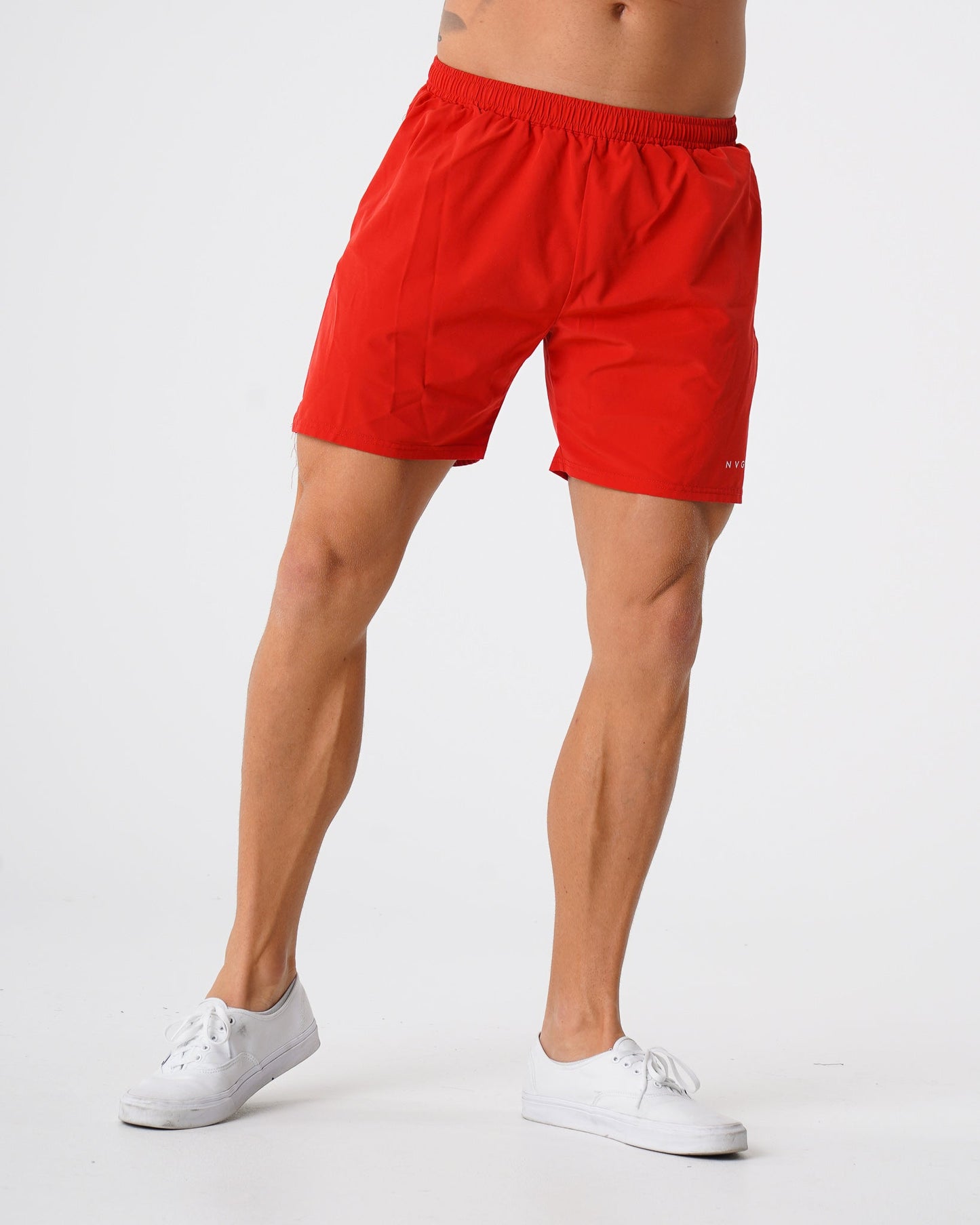 Men Red Flex Shorts - NVGTN