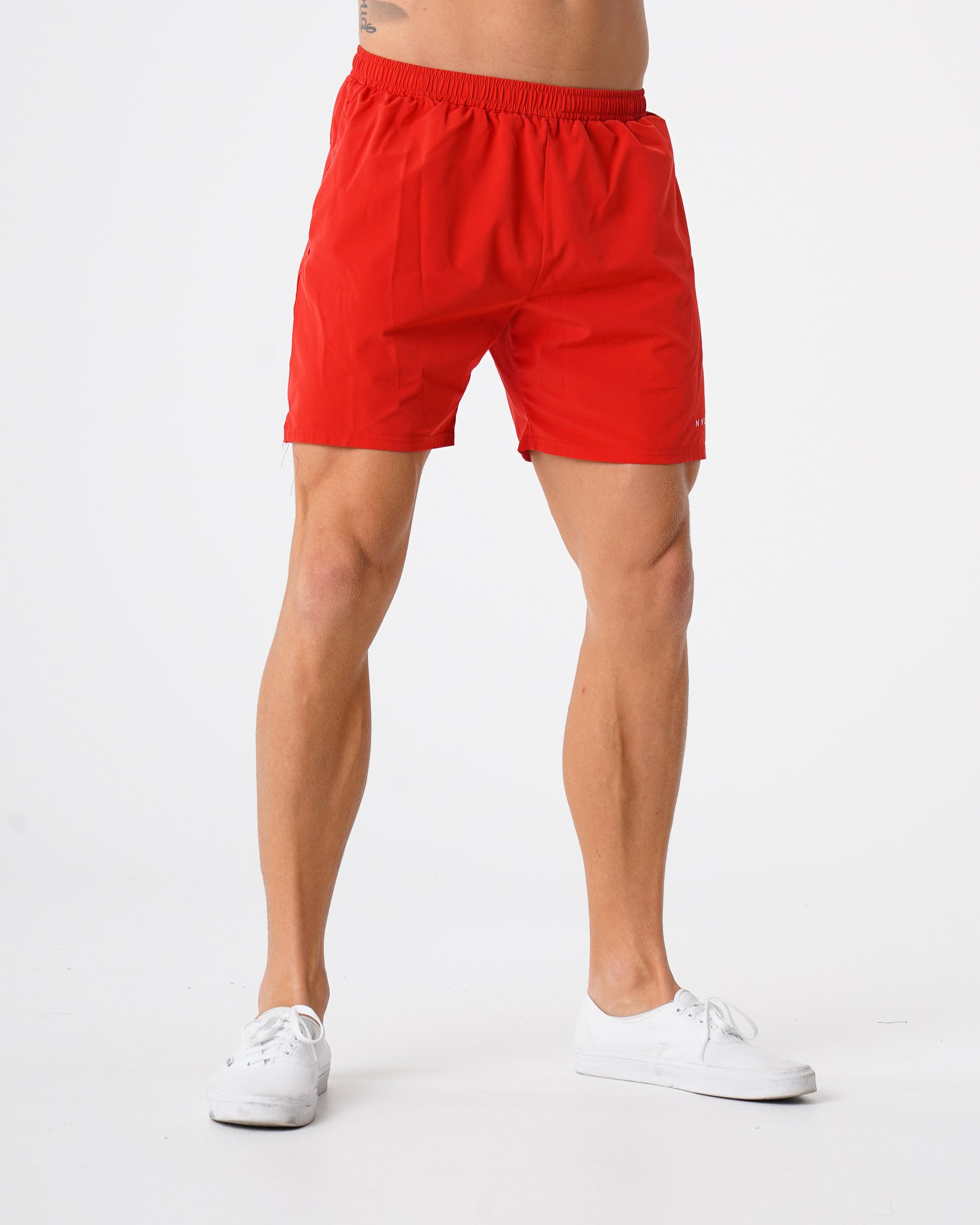 Men Red Flex Shorts - NVGTN