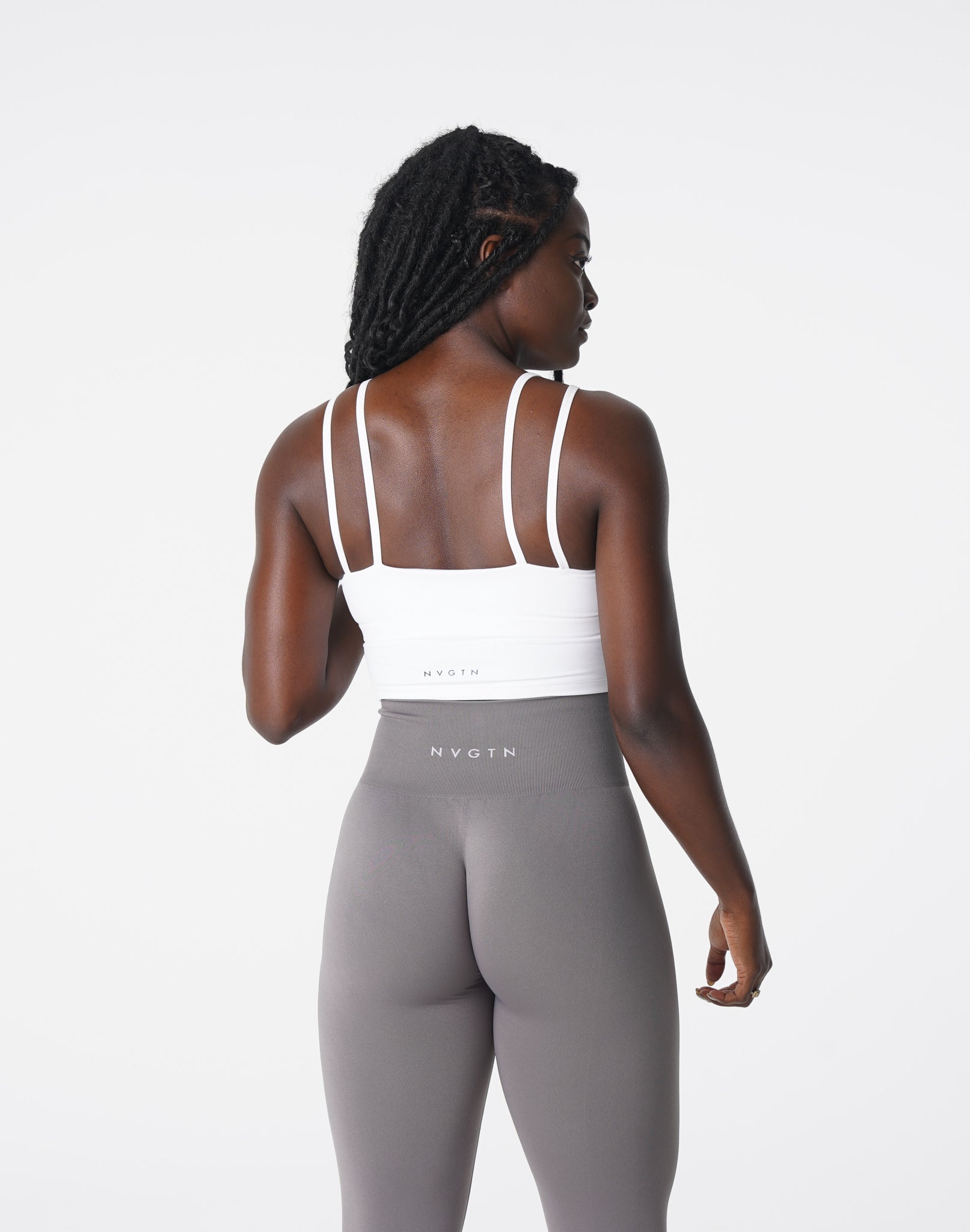 Women White Poise Bra Top - NVGTN