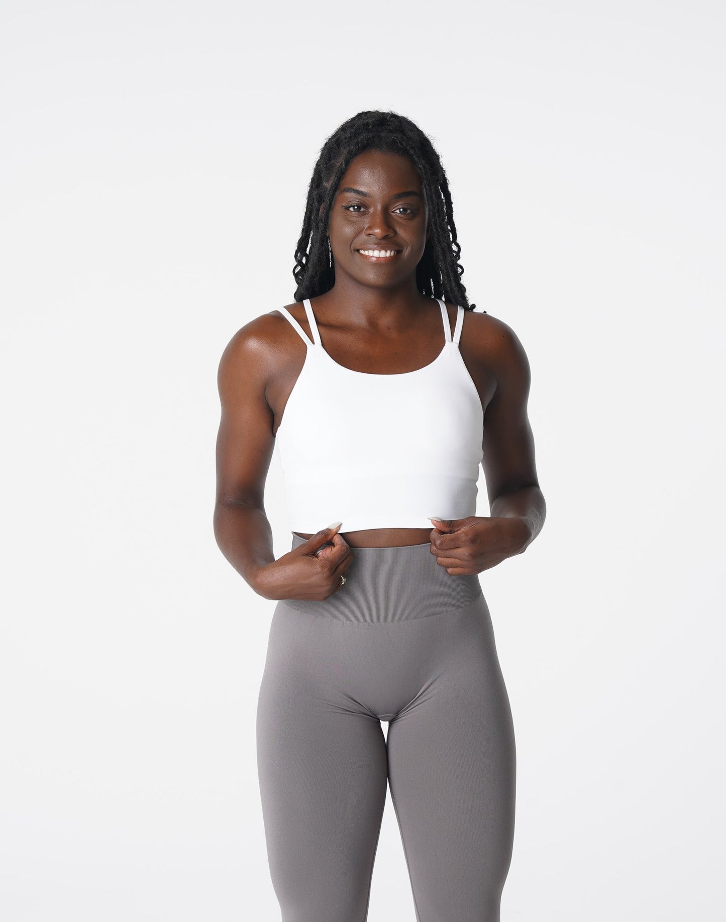Women White Poise Bra Top - NVGTN