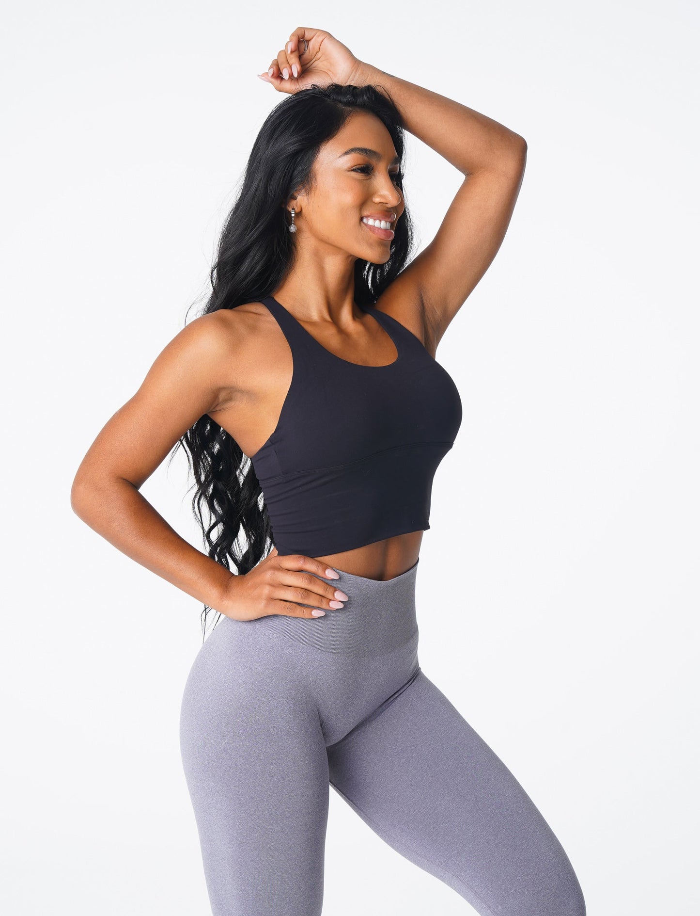 Women Black Matrix Bra Top - NVGTN