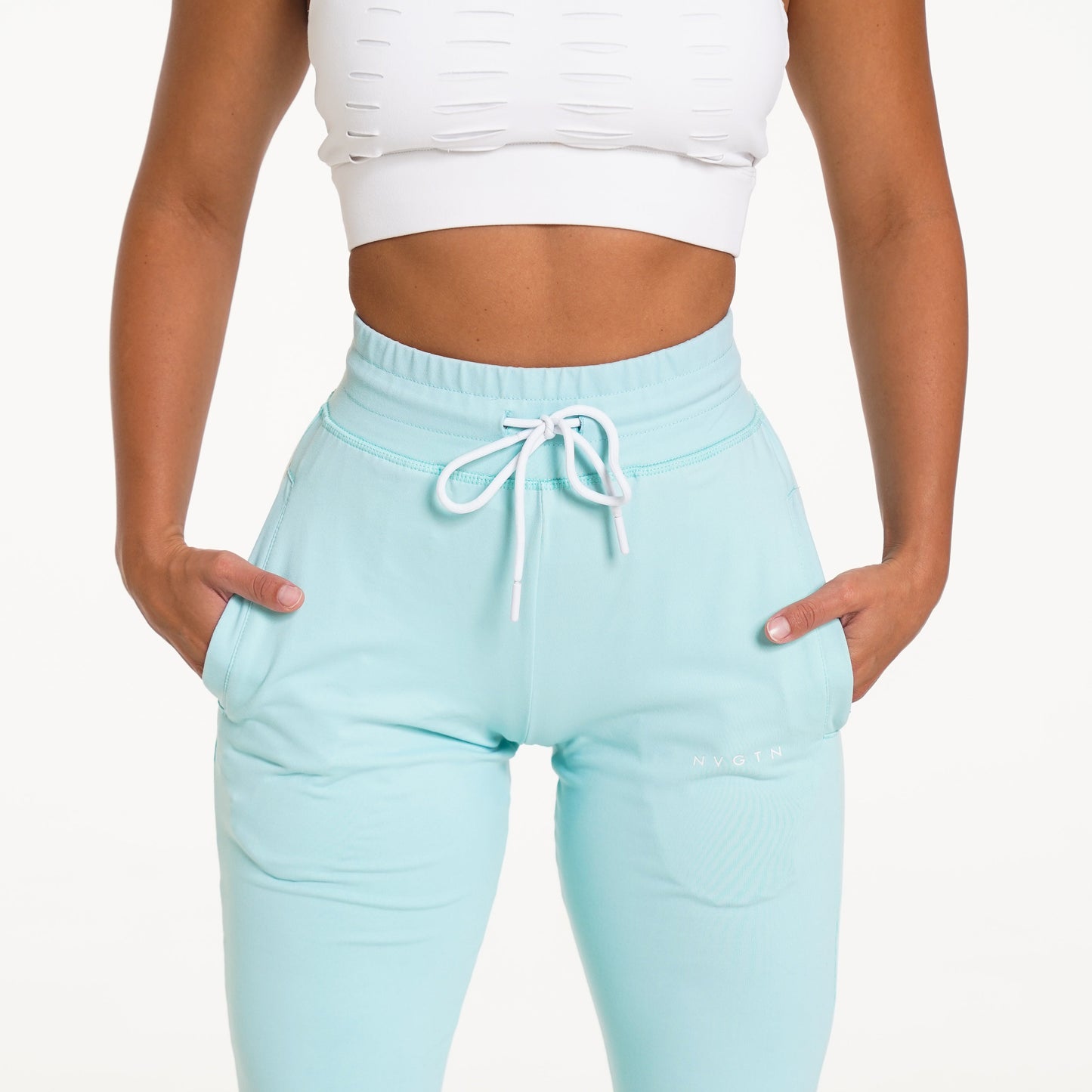 Women Sea Foam Green Joggers - NVGTN