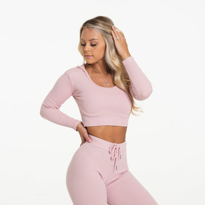 Women Pink Lazy Day Lounge Long Sleeve - NVGTN