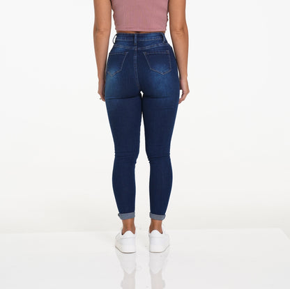 Women Navishape Dark Wash Jeans - NVGTN