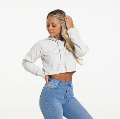 Women Light Grey Kick Back Hoodie - NVGTN
