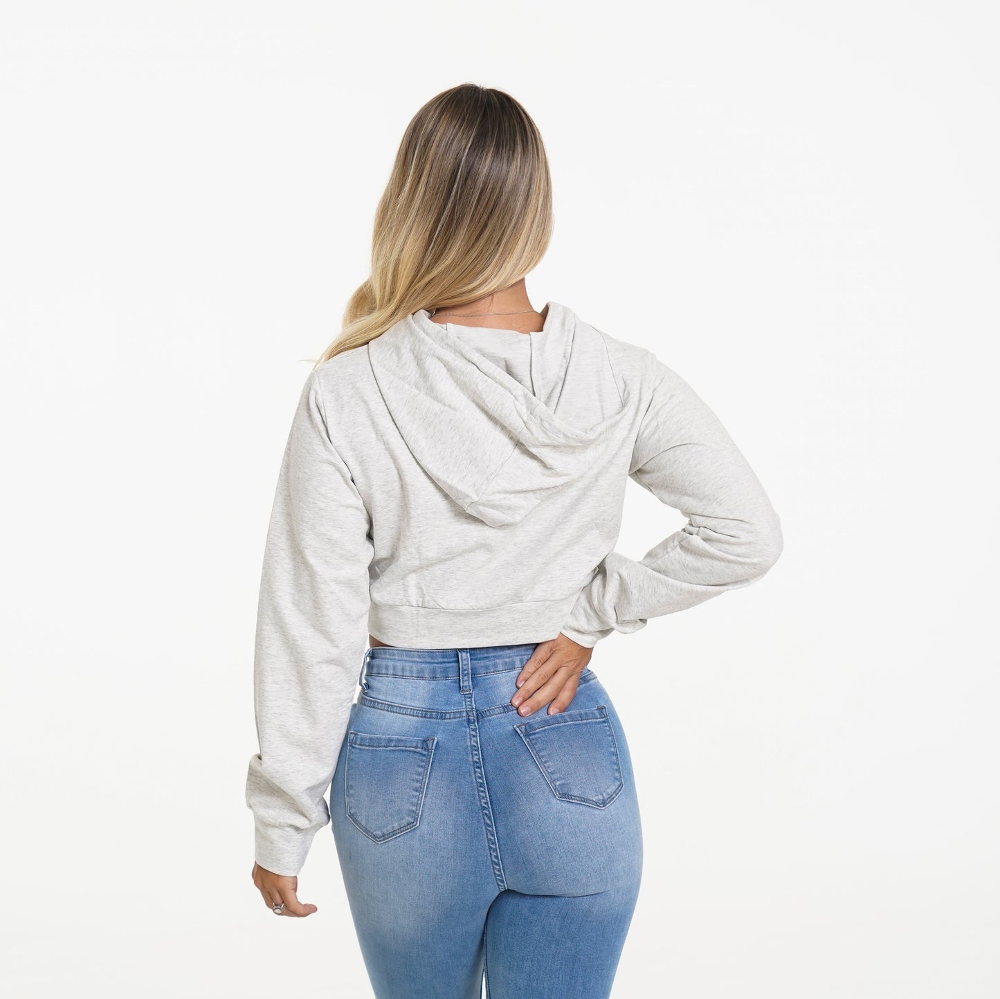 Women Light Grey Kick Back Hoodie - NVGTN