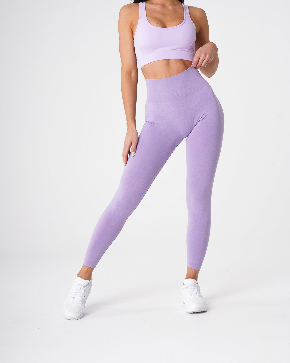 Women Lilac NV Seamless Leggings - NVGTN