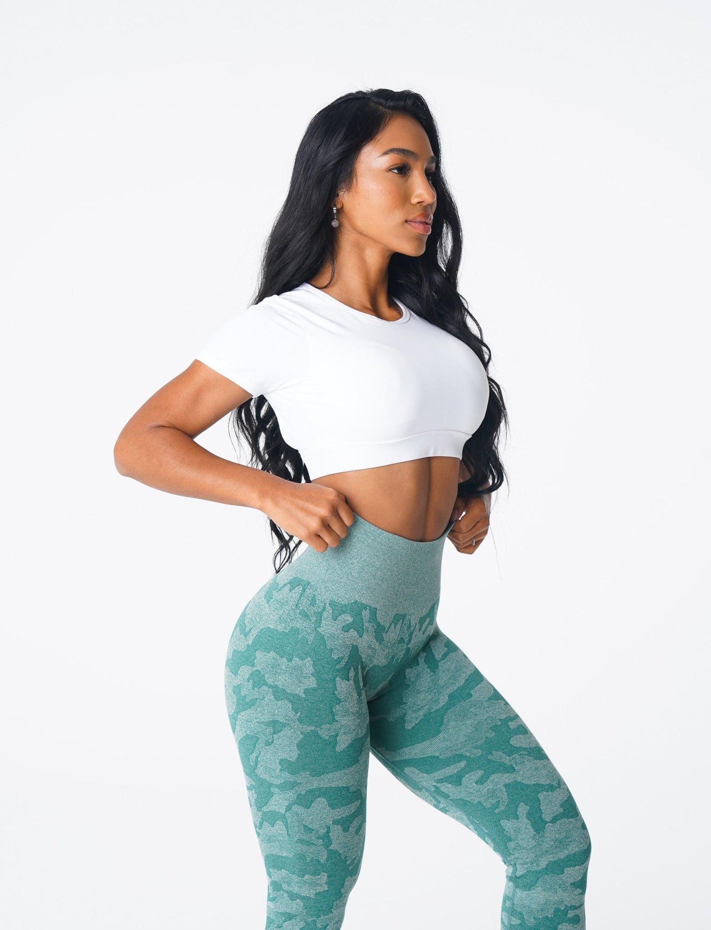 Women White Open Back Tee - NVGTN