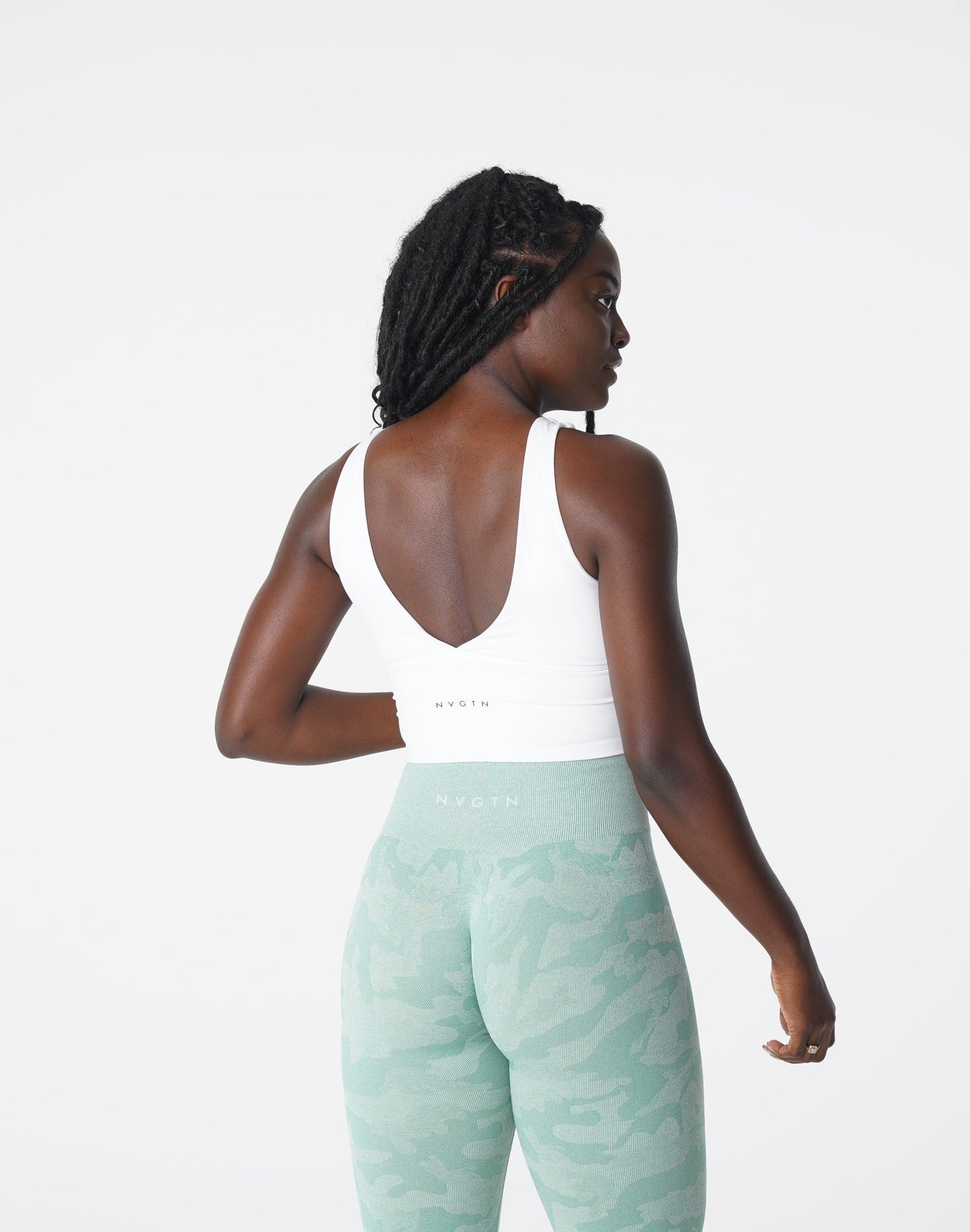 Women White Essence Bra - NVGTN