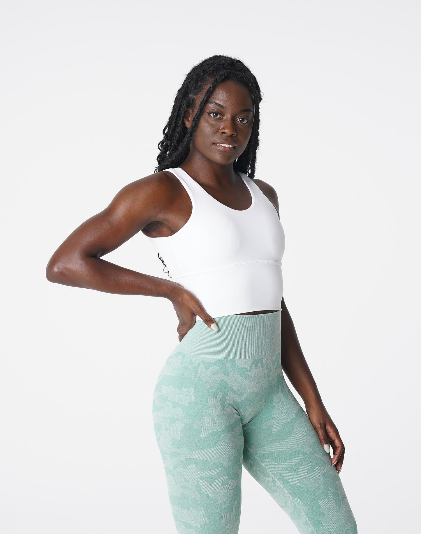 Women White Essence Bra - NVGTN